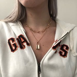 gold layered necklace